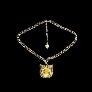 Betsey Johnson Gold Tiger Necklace
